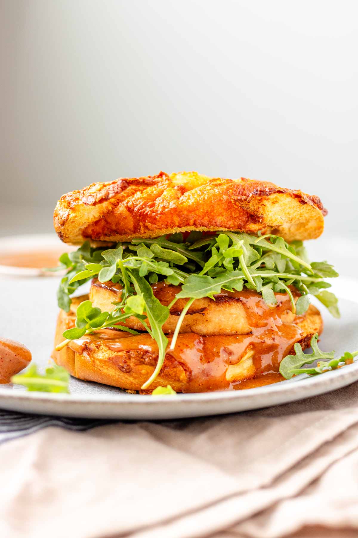 Bbq mayo on a burger.